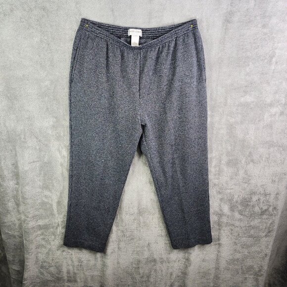 Womens Drapers & Damons Petites Jacket & Pants Set Houndstooth Button Down PXL - Picture 9 of 16